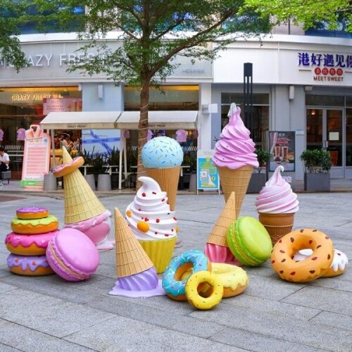 대형 모형아이스크림 모형디저트 야외 조형물장식품