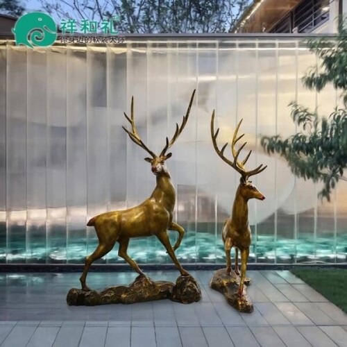 사슴 동상 대형 장식 레스토랑 호텔 인테리어 조각상