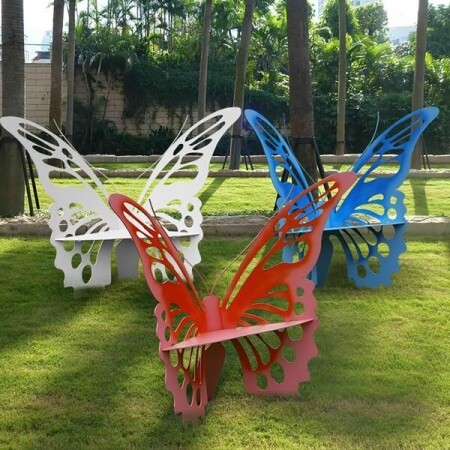 대형 나비 의자 장식품 야외 호텔 정원 공원 인테리어
