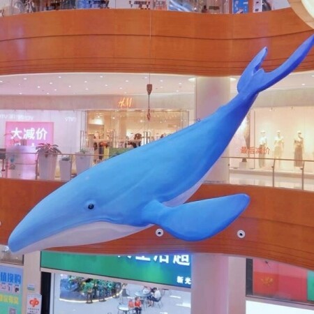 대형 고래 장식품 호텔 마트 백화점 인테리어 조형물