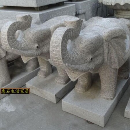 대형 태국 코끼리 돌 조각 조형물 정원 야외 인테리어