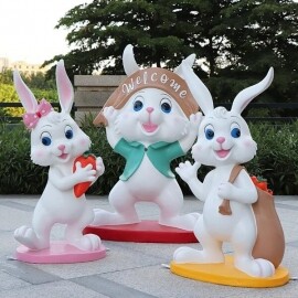 대형 토끼 장식품 조형물 야외 정원 이벤트 조각상