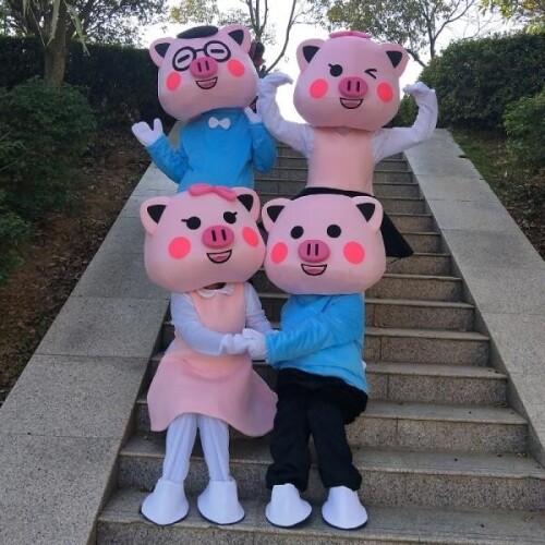 동물 인형 탈 이벤트 행사 돼지 코스튬 파티 의상