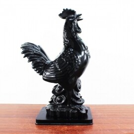인테리어 닭 장식품 사무실 개업 선물 블랙 조형물