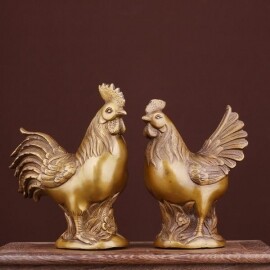 인테리어 닭 장식품 사무실 개업 선물 구리 조형물