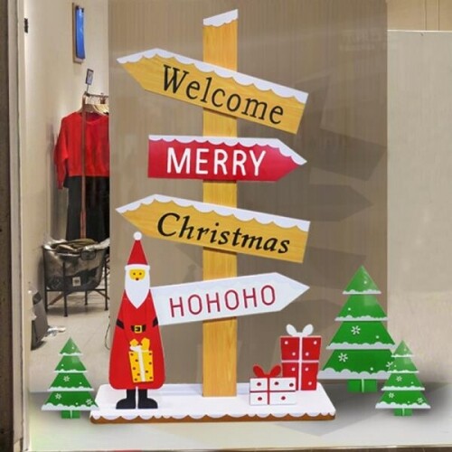 크리스마스 배경 장식품 홈 카페 안내 표지판 장식