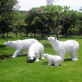 북극곰 대형 조형물 야외 정원 성탄절 인테리어 frp