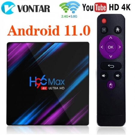 H96MAX RK3318 스마트 TV 박스 Android 11