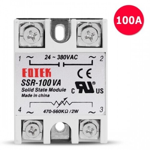 SSR100VA 가변 전원 공급 장치 24-380VAC 100A 단상 전압 조절기 안정기