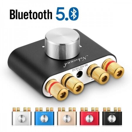 Nobsound 미니 블루투스 5.0 HiFi TPA3116 디지털 앰프 스테레오 오디오 2.0 채널 사운드 앰프