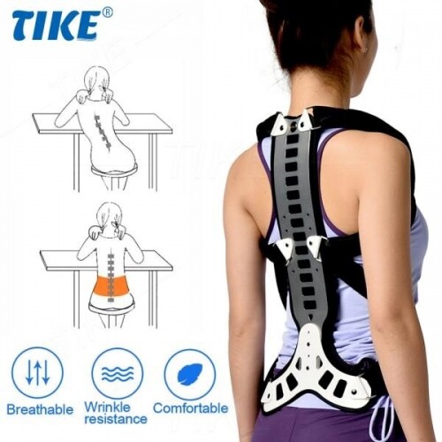 TIKE-금속 조절 가능한 어깨 자세 등 교정기