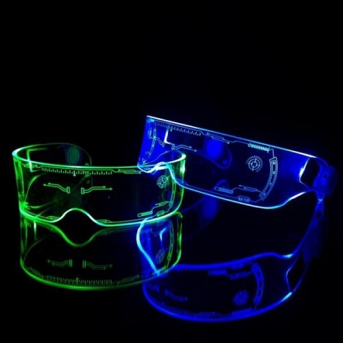 소소한 LED 미래 안경 바운스 다채로운 발광 소품