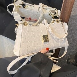 소소한 2022 패션 원 숄더 작은 사각형 메신저 바게트 가방