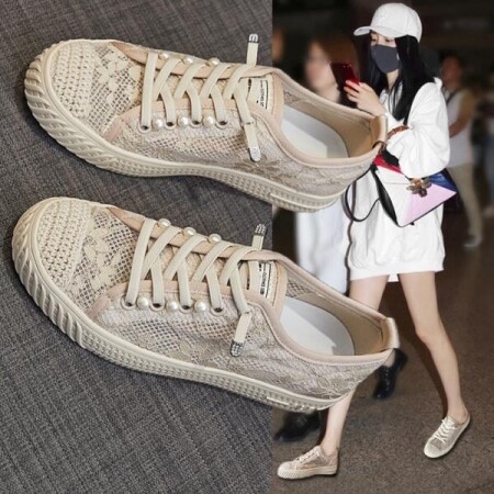 소소한 2022 여름  레이스 통기성 여성 신발