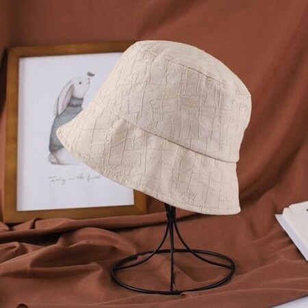 소소한 여성용 여름 얇은 단면 버킷 모자