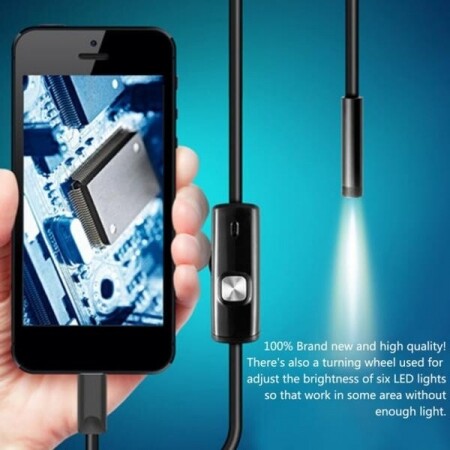 USB 케이블 미니 검사 카메라 스네이크 튜브 방수내시경 6 LED