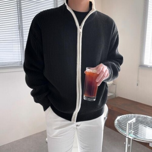 남녀공용 명품 부드러운 소프트 사계절 간절기 니트 가디건 스웨터 캐주얼 트랜디한 재킷 점퍼 코트 카디건