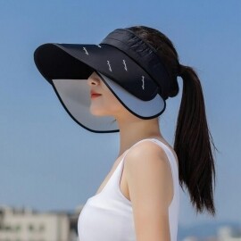 22년 신상 여성 모자 챙넓은모자 산책 와이드챙 자외선차단 리본 명품 버킷햇 모자 해변 계곡 물놀이 모자