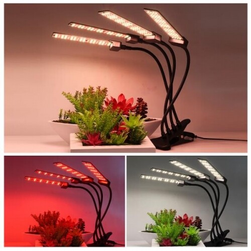 날개식물등 LED식물등 식물 성장 램프 클립 랙 묘목 태양 광 식물등
