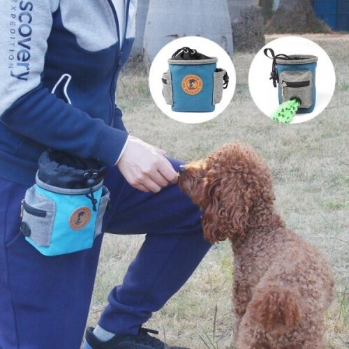 여성 강아지산책용 훈련 가방 포켓 강아지간식가방 간편한 활동적인 미니백 강아지 산책용 가방 훈련 장비