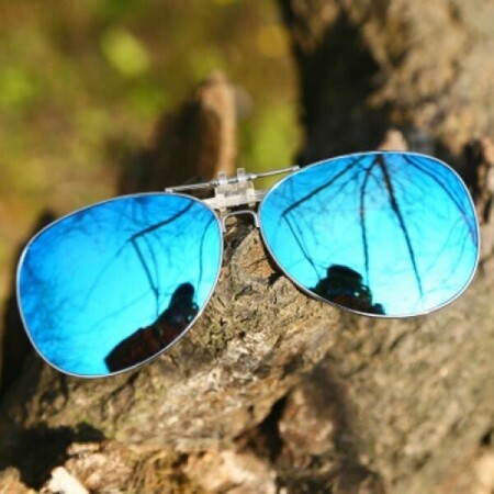 안경 부착 선글라스 기본형 잠자리형 미러형 클립형 편광선글라스 안경 위에 바로 부착 운전 낚시 다용도