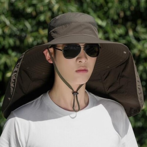 태양 모자 남여공용 얼굴가리는모자 얼굴 뒷목 가리개 햇빛가리는 작업용 모자 낚시 등산 캠핑 바캉스