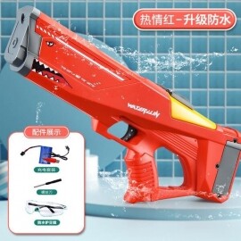 최신 상어 간지 물총 전동물총 전동 워터건 자동펌프 대용량 물통 장난감 스피라물총 여름 물놀이