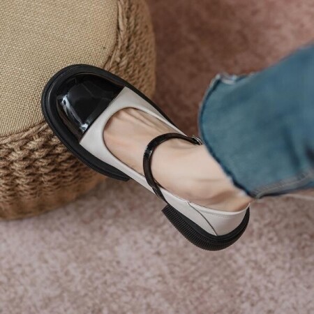 22년 최신상 명품 가죽 발가락 안보이는 샌들 디자이너 라운드 해드 헤드 앞뒤 막힌 샌들 키높이 통굽 신발