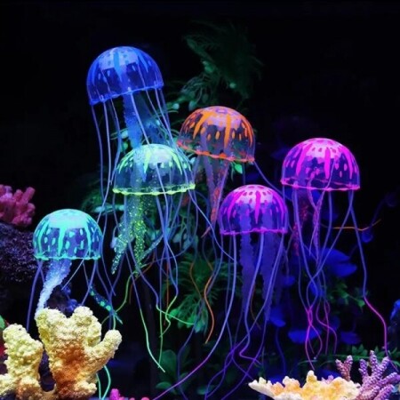 수조 조경 장식 인테리어 해파리 키우기 수족관 장식품 형광 발광 로봇 해파리 로봇해파리