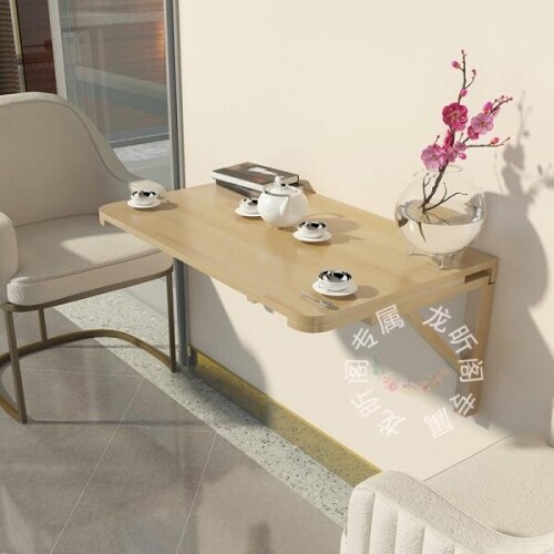 접이식 벽걸이형 식탁겸책상 원룸 낮은 간이 가정용 벽걸이변형식탁 원목 식탁 책상 벽테이블