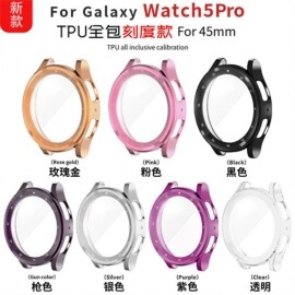 갤럭시 겔럭시 watch5 pc 워치5프로풀커버 Galaxy Watch 5/5Pro 40/44mm刻 스케일링 하드 쉘 커버