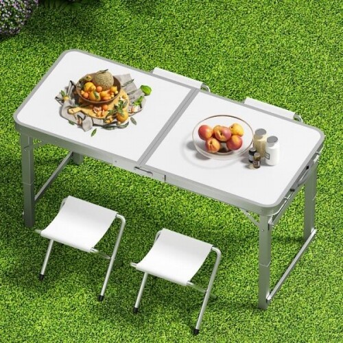 실내 야외 접이식 입식테이블 김장테이블 플리마켓테이블 김장용 먹방 알루미늄 합금 식탁 의자 패키지