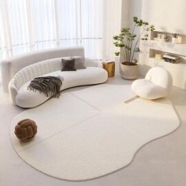 카펫 거실 디자이너 라운드 불규칙한 대형 카페트 거실 특대형 사계절 사각 단모 소형 원형 러그 극세사