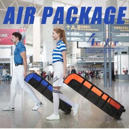 골프 여행 투어 필수품 잘보이는 골프백 패딩 항공커버 캐디백 골프채 수화물 후드 가방