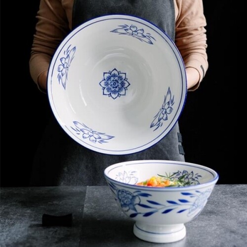 신상 명품 우등 그릇 특대 도자기 대형 면기 라면 라멘 우동 냉면 대용량 밥그릇 국그릇 접시 그릇