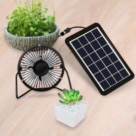 미니 선풍기 태양 팬 야외 USB 충전 및 태양광 선풍기 식물서큘레이터 다용도 휴대용 애완동물 선풍기