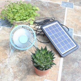 태양팬 태양광 선풍기 USB 식물서큘레이터 휴대용 애완동물 선풍기 캠핑 등산 야외