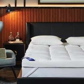 프리미엄 밴딩형 토퍼 10cm 두꺼운 5성급 호텔 매트리스 쿠션 침대 매트리스 사계쩔 홈 토퍼