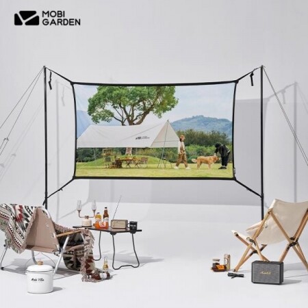 휴대용 캠핑용 가정용 스탠드 미니 영화 빔프로젝터 스크린 텐트용빔스크린 HD 소프트 스크린