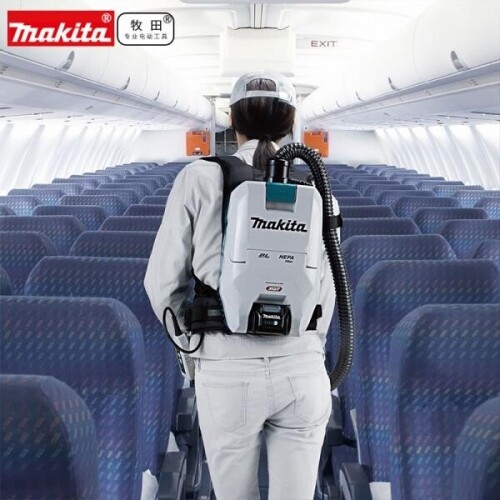 일본 Makita VC008G 배낭형 무선 진공 청소기 숄더백 어깨에 등에매는청소기 항공기 극장 다용도