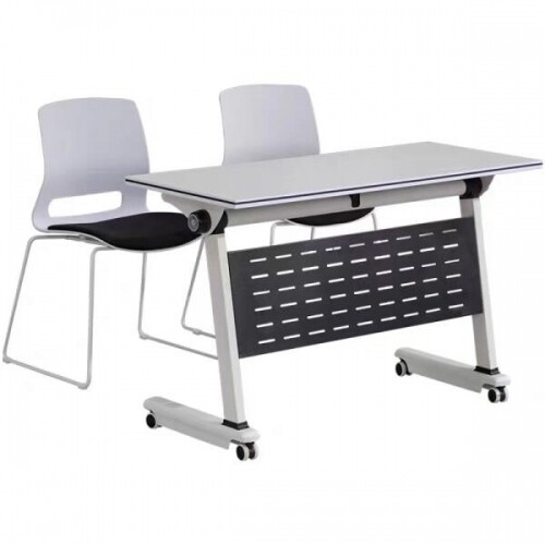 소호 접이형 책상 테이블 밑 가리개 교육 학원 플립 테이블 접이식 책상 다기능 회의