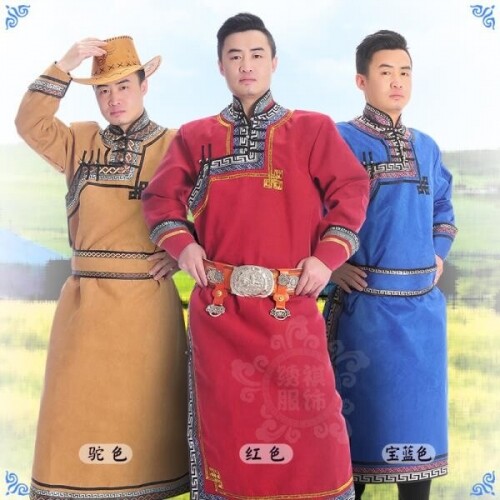 몽골전통의상 공연 무대 몽골 티벳 전통의상 남성 공연복 무용복