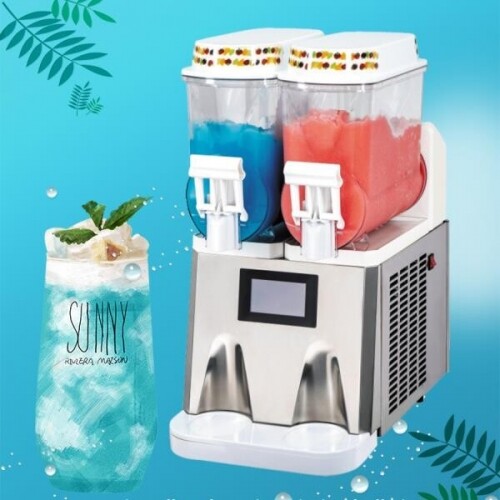 음료 실린더 아이스 밀크 스무디 클래식 냉동 음료 메이커 가정용 슬러시 기계 레트로 레드
