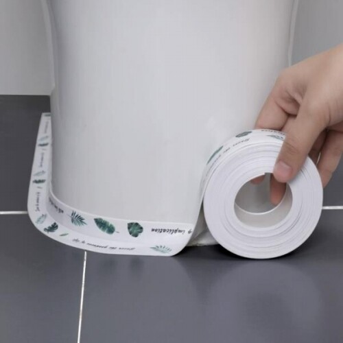 최신 화장실 변기 바닥 실리콘 테두리 줄눈 셀프 시공 보수 욕실 주방 테두리 스티커 테이프