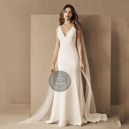 라이트 웨딩 스몰 파티 결혼식 사진 의상 소품 드레스 원피스