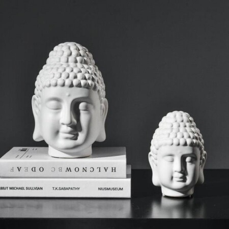 불교 인테리어 불상 부처님 머리 석가모니 부처 보살 조각상 장식소품