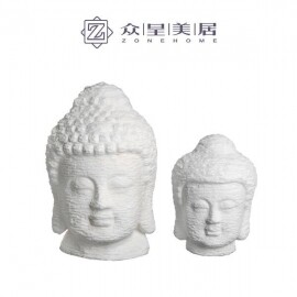 불교용품 부처 부처님 석가모니 종교 불상 머리 장식 조각상 인테리어 소품