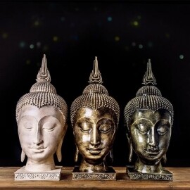 부처님 불교 종교 부처 머리 조각상 장식 인테리어 장식 장식소품