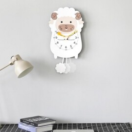 귀여운 파스텔 동물 벽걸이 시계 인테리어 벽시계 장식 북유럽 디자인
