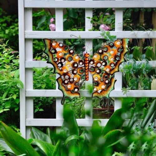 아름다운 유럽 럭셔리 나비 금속공예 정원 가드닝 소품 동물장식